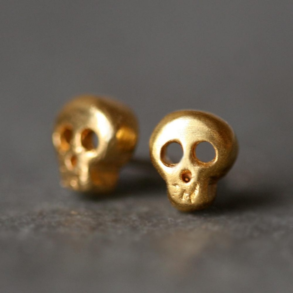 Michelle Chang baby skull earrings